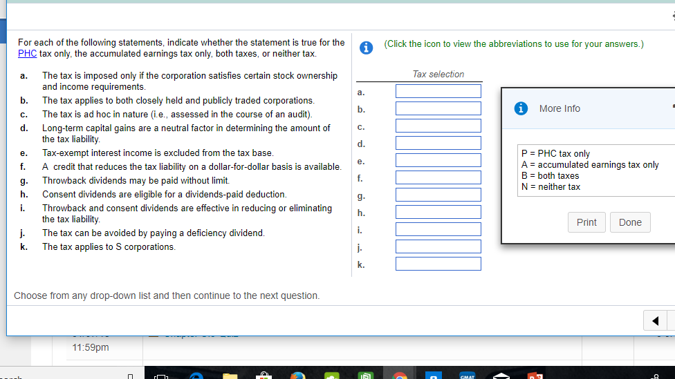 Solved For each of the following statements, indicate