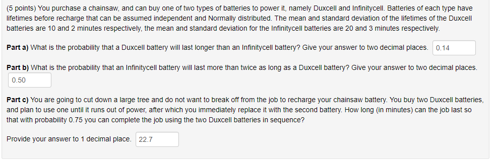 Solved The answer in a and c are wrong, please provide a | Chegg.com