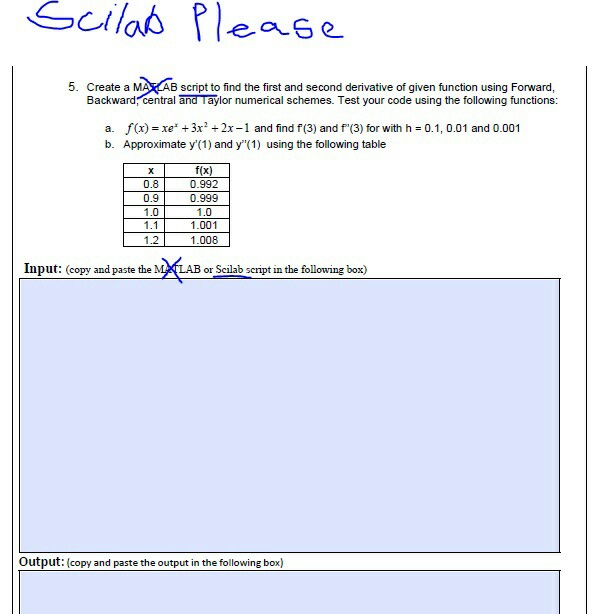 Solved 5. Create a M B script to find the first and second | Chegg.com