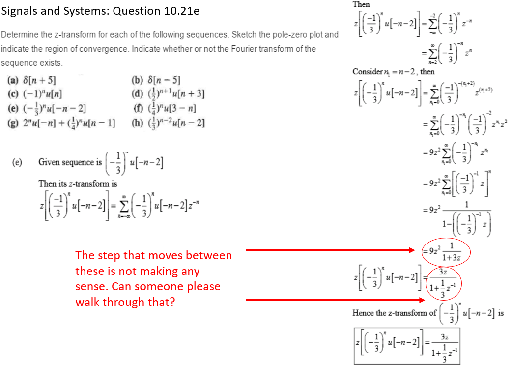 Solved Determine The Z Transform For Each Of The Following