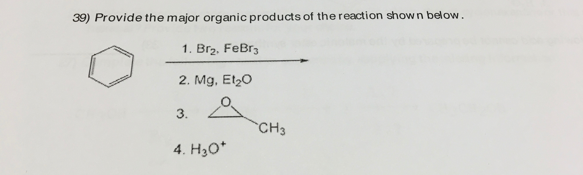 Solved Provide The Major Organic Products Of The Reaction 9645