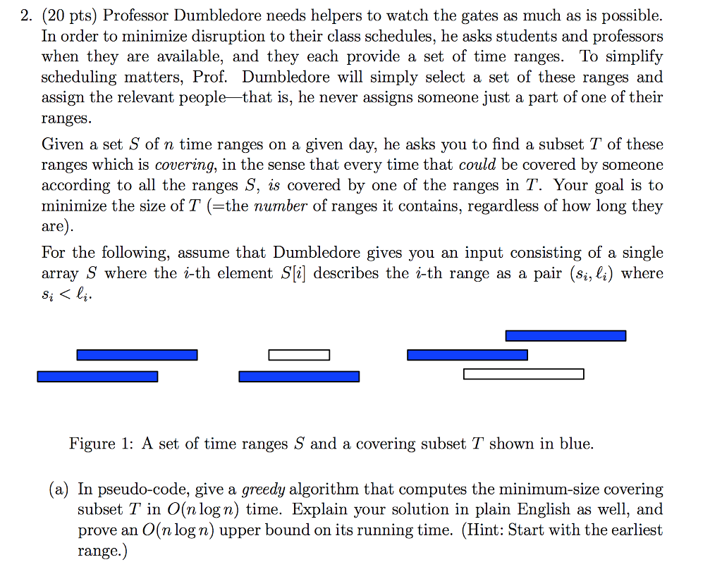 2 20 Pts Professor Dumbledore Needs Helpers To Chegg