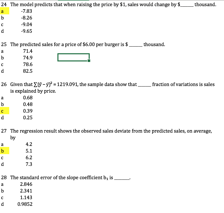 Solved To determine the impact of variations in price on | Chegg.com