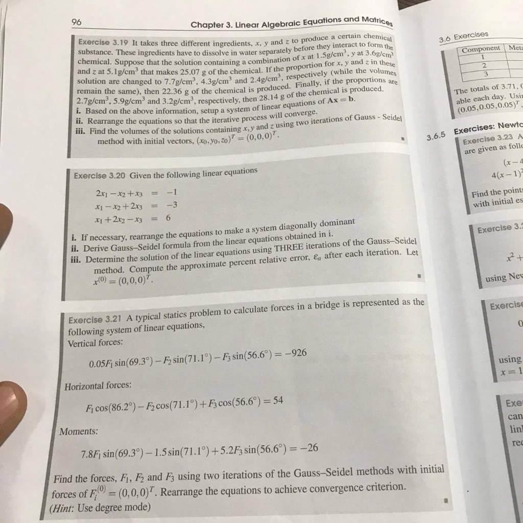 Solved 96 Chapter 3. Linear Algebraic Equations and Matric e | Chegg.com