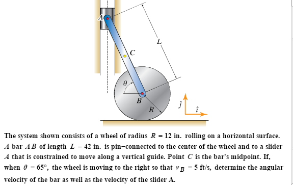 Solved The system shown consists of a wheel of radius R = | Chegg.com