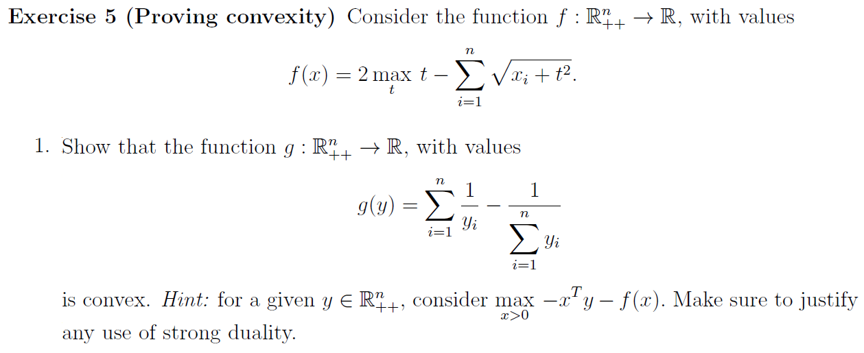 Solved 1.5b. Convex Optimization and Advanced Linear | Chegg.com