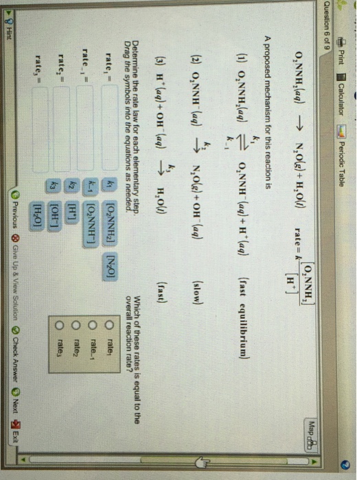 Solved Print Calculator Periodic Table O,NNH, Map A proposed | Chegg.com