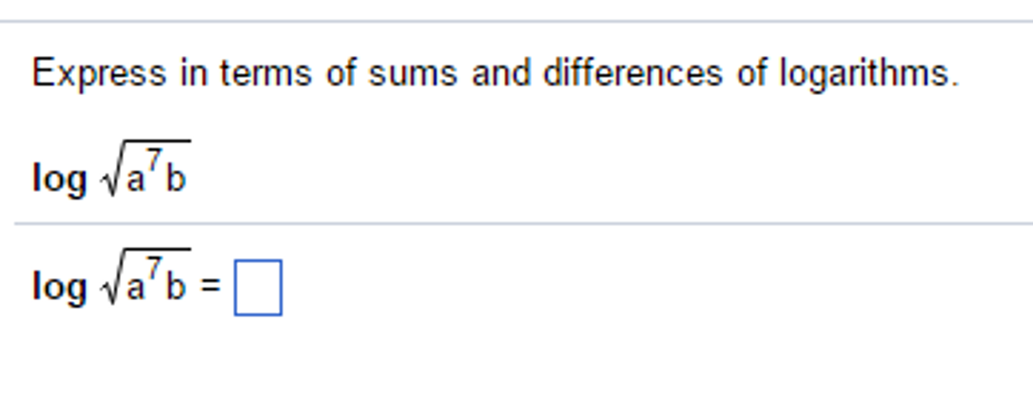 Express In Terms Of Sums And Differences Of Logarithms Solved Express in terms of sums and differences of | Chegg.com