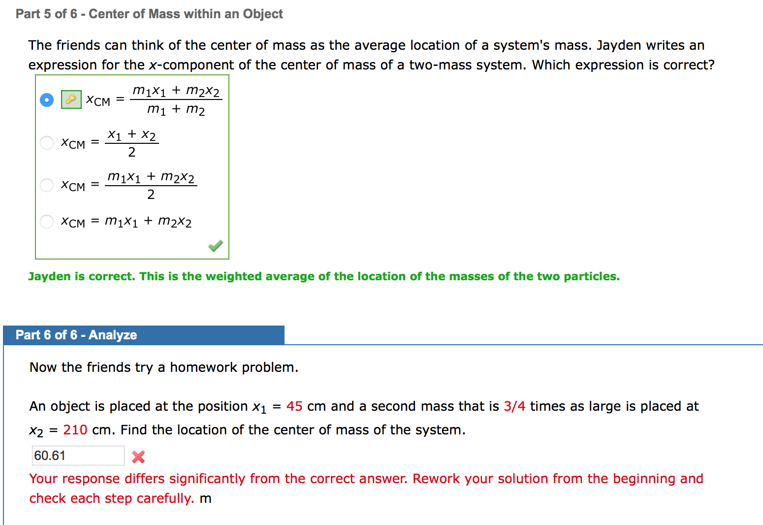 solved-part-1-of-6-location-of-the-center-of-mass-when-m2-chegg