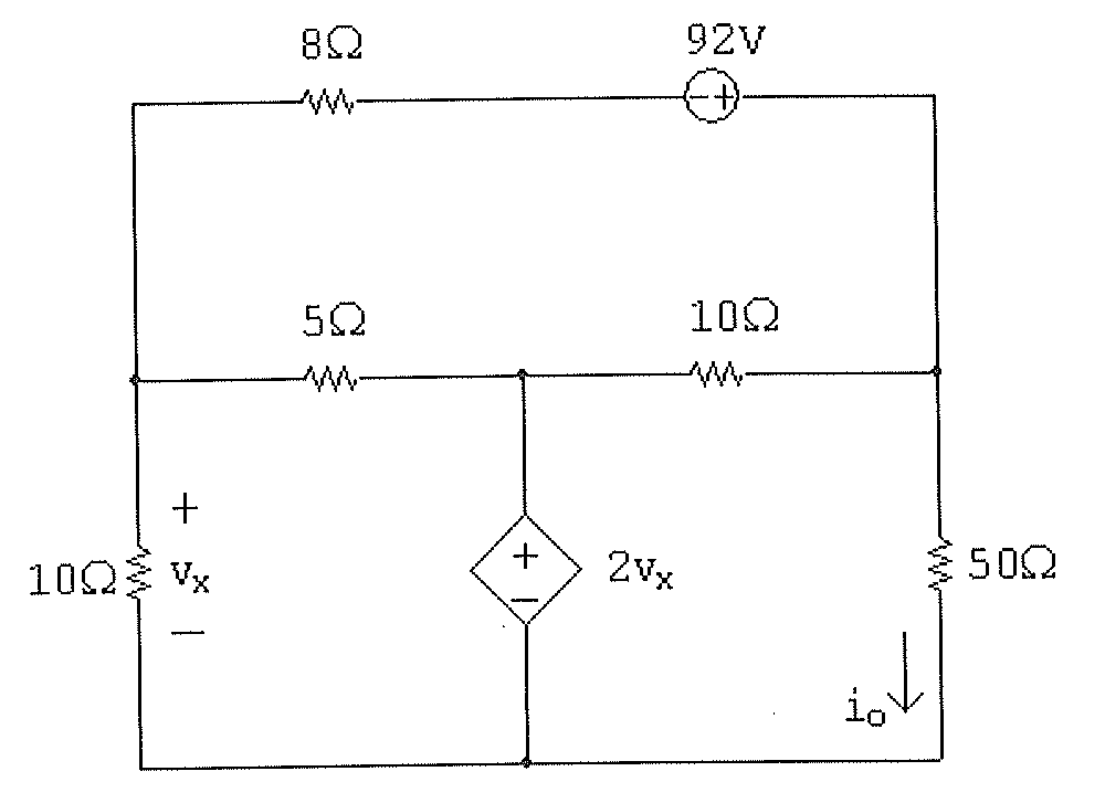 Solved Use the mesh current technique to find the current | Chegg.com