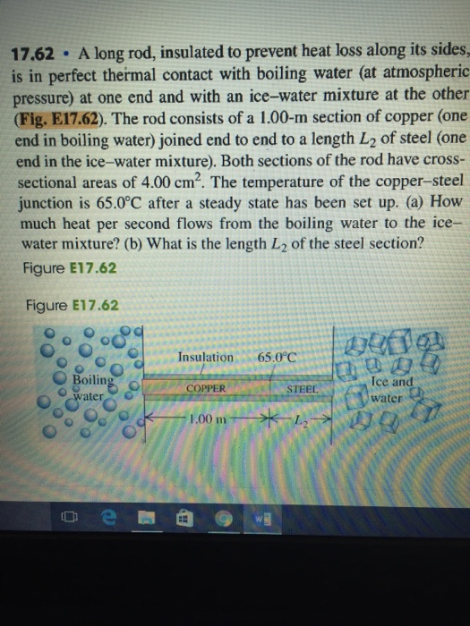 Solved A long rod, insulated to prevent heat loss along its