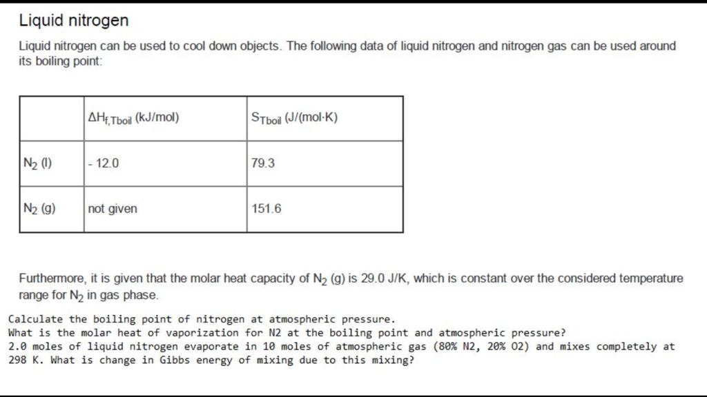 Liquid Nitrogen Temperature And Pressure Shrinking A Balloon In