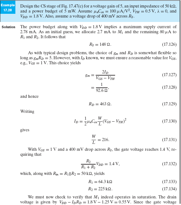 Solved Fundamentals of Microelectronics By Razavi - Exercise | Chegg.com