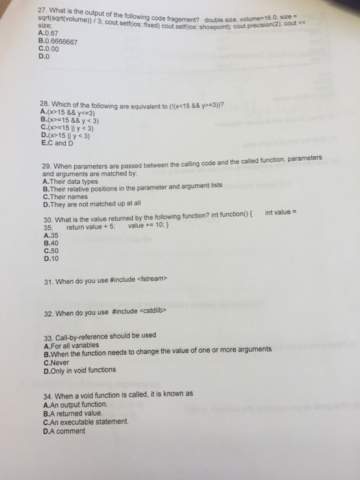 Solved What is the output of the following code fragment? | Chegg.com