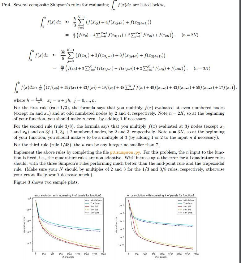 Could someone help me create a simpsons method script | Chegg.com