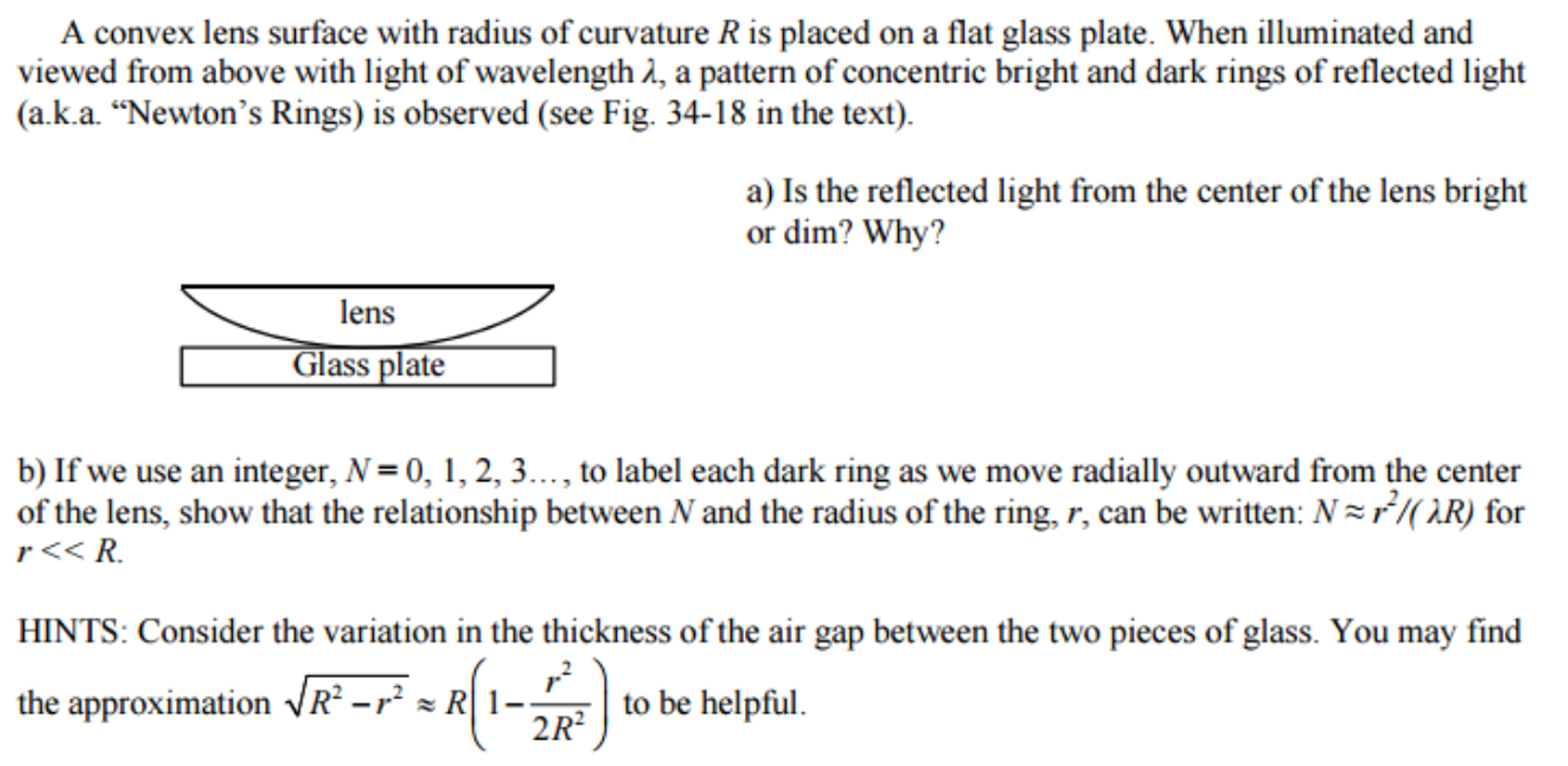 solved-a-convex-lens-surface-with-radius-of-curvature-r-is-chegg