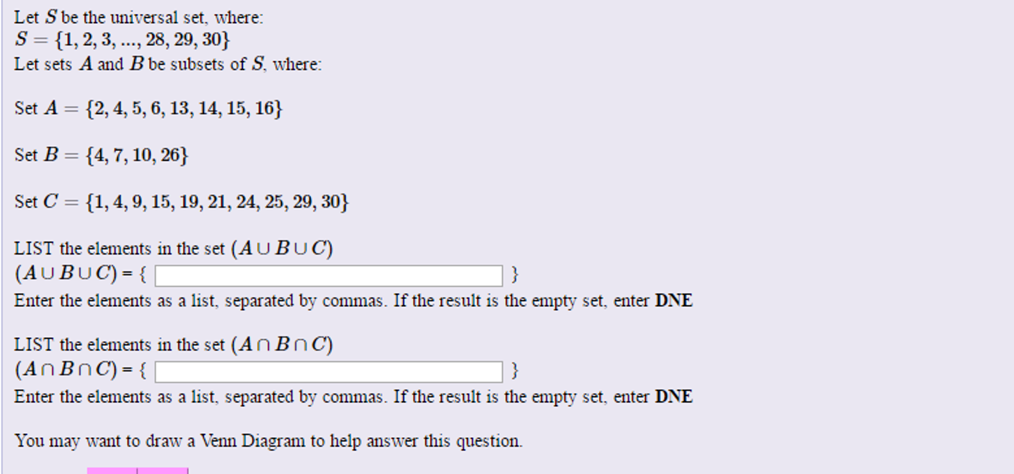 Solved Let S Be The Universal Set Where S 1 2 3 Chegg Solved Let S Be The Universal Set Where S 1 2 3 Chegg