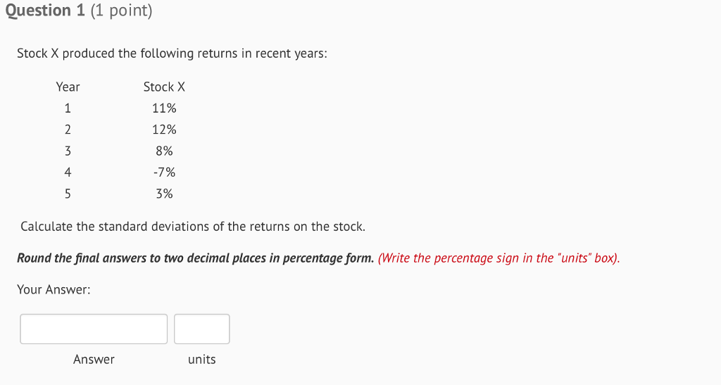 solved-stock-x-produced-the-following-returns-in-recent-chegg