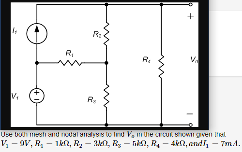 Solved R3 R5 Vo Find Vo in the circuit shown given that | Chegg.com