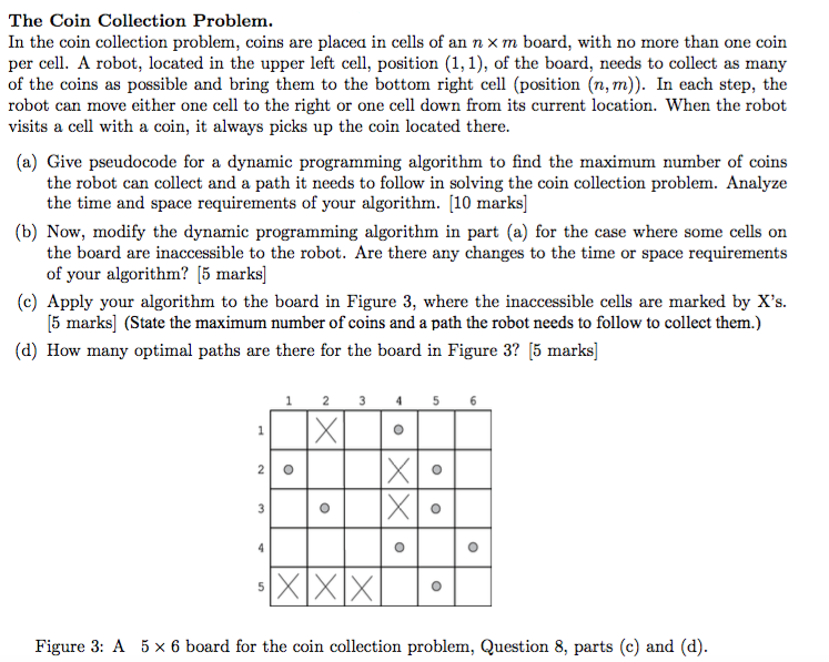 Solved The Coin Collection Problem. In The Coin Collection | Chegg.com