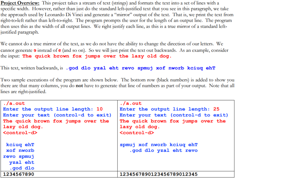 Solved Project Overview: This project takes a stream of text | Chegg.com