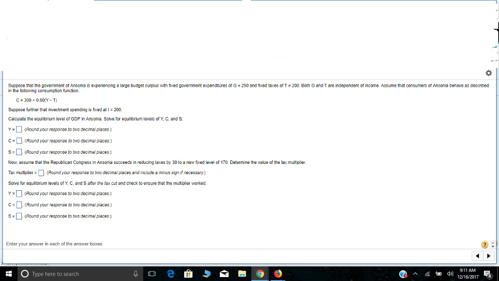 Solved Suppose that the government of Ansonia is