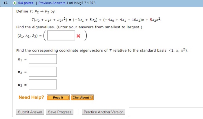 Solved Please help me with this problem! I tried so many | Chegg.com