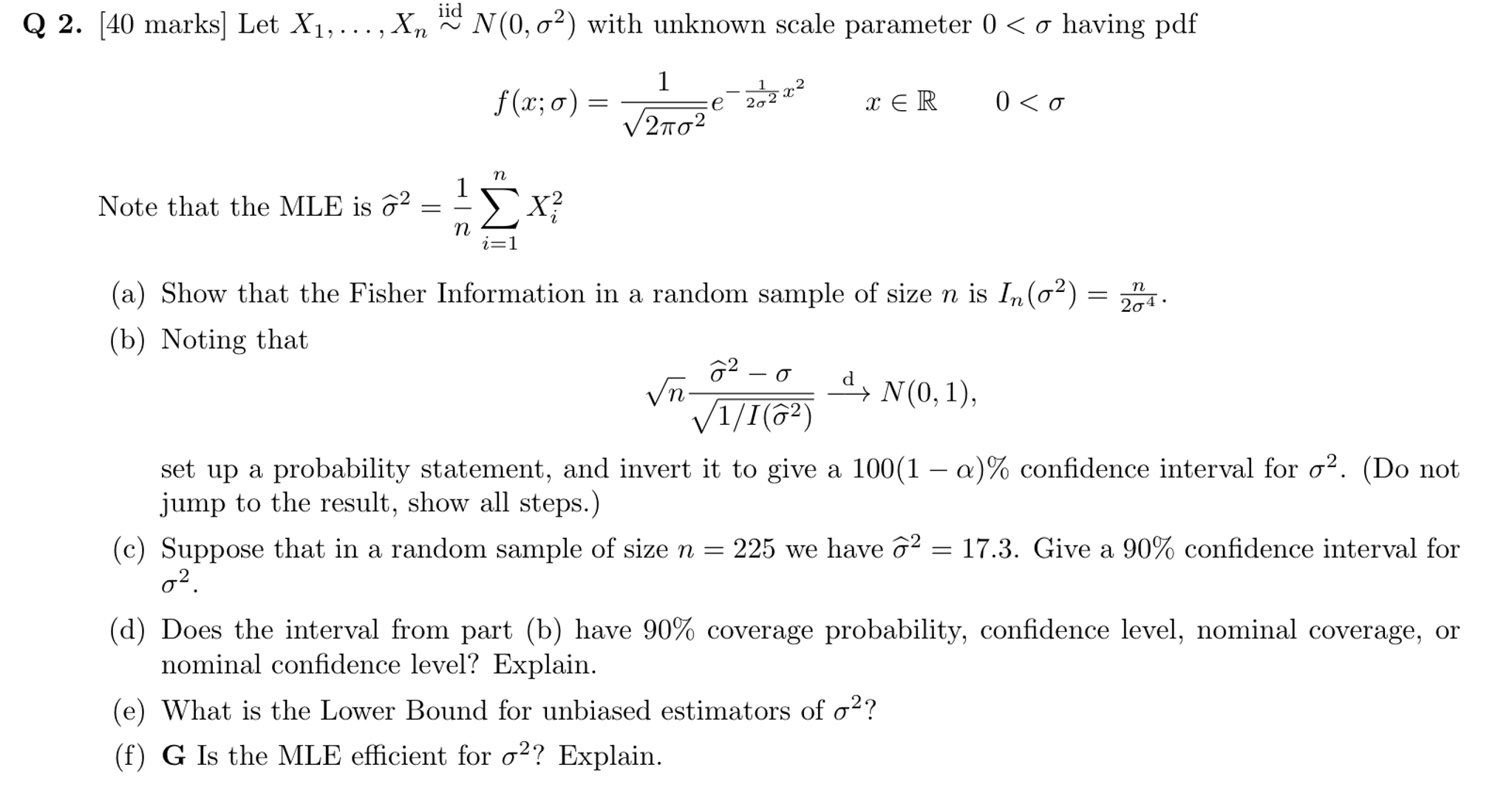 solved-let-x-1-x-n-n-0-sigma-2-with-unknown-scale-chegg