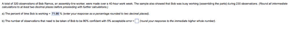 Solved A total of 320 observations of Bob Ramos, an | Chegg.com