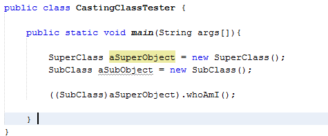 Solved Given a subclass and super class code as shown below. | Chegg.com