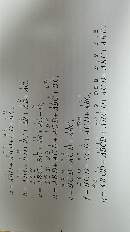 Solved A=ABD + ABD+ C D+ BC B=ABC+ B D+ BC + AB + AD+ AC | Chegg.com