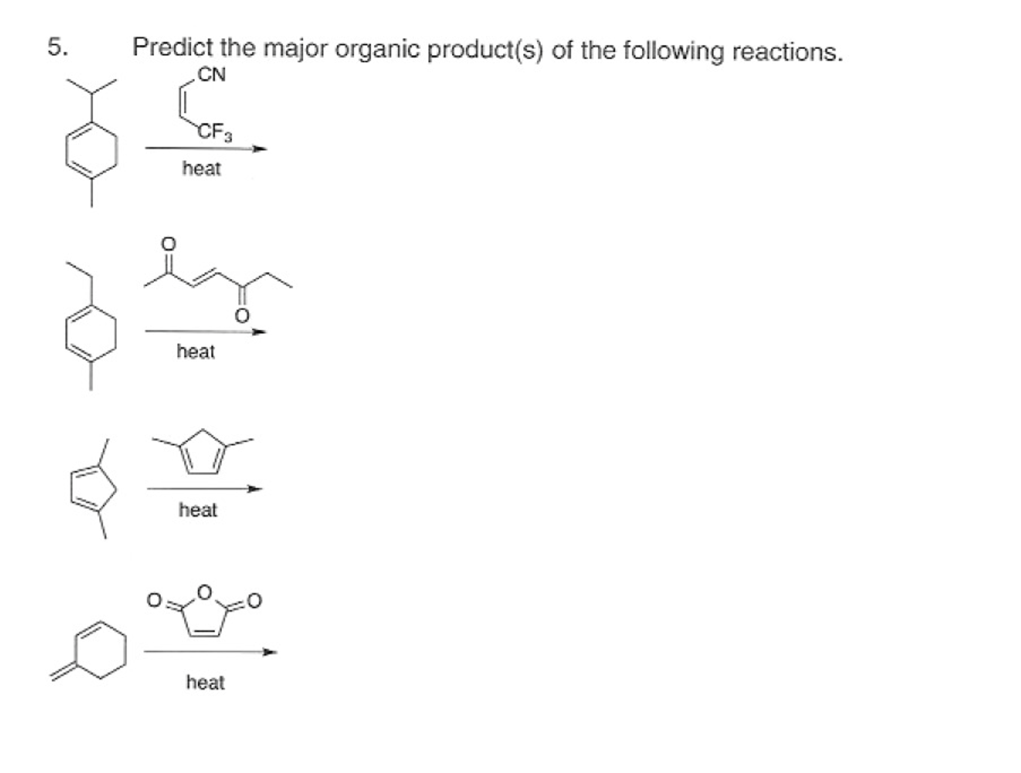 Solved Predict the major organic product(s) of the following