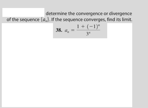 sequences convergence or divergence