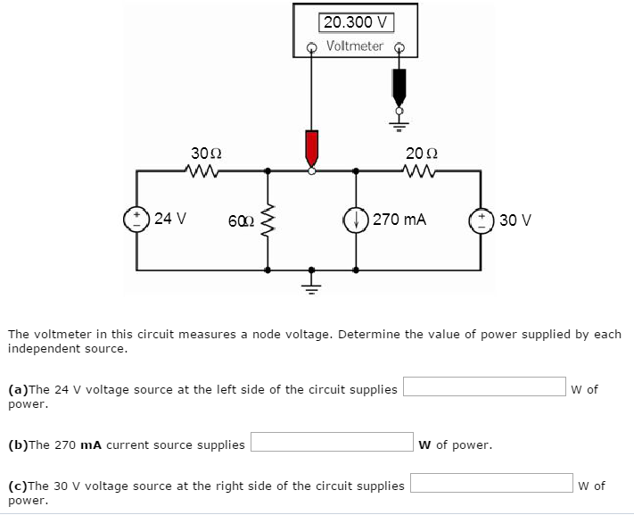 Solved The voltmeter in this circuit measures a node