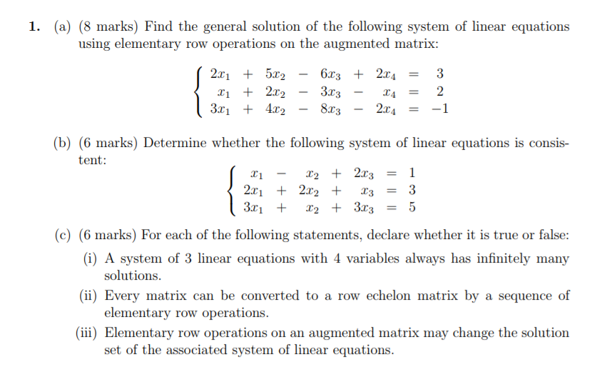 Solved 1. a 8 marks Find the general solution of the Chegg