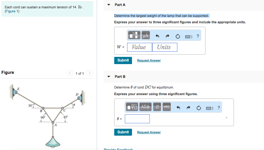 Solved Part A Each Cord Can Sustain A Maximum Tension Of 14 | Chegg.com