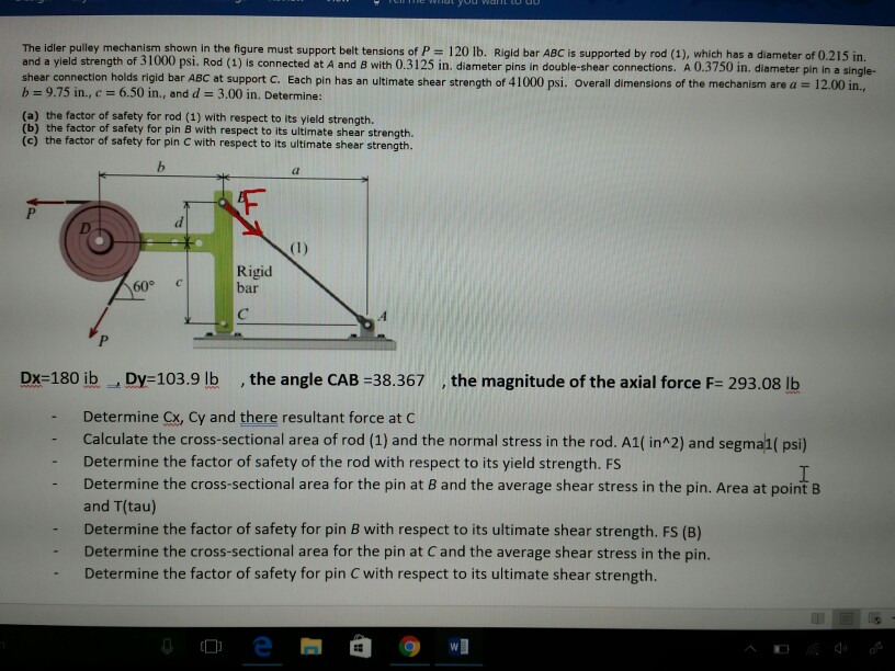 Solved The Idler Pulley Mechanism Shown In The Figure Must Chegg