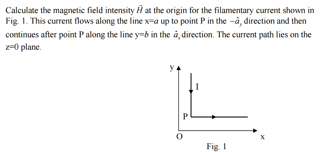 Solved Calculate The Magnetic Field Intensity H At The | Chegg.com