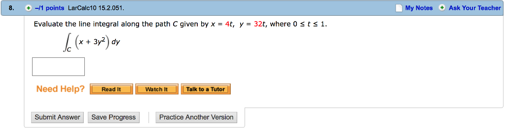 Solved Evaluate the line integral along the path C given by | Chegg.com