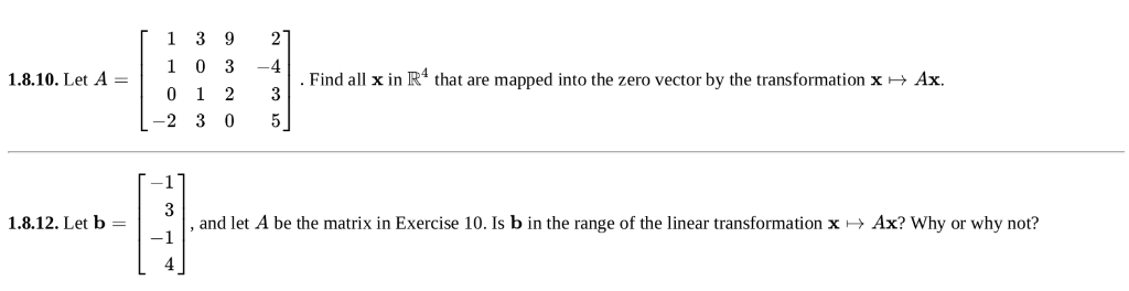 find all x in r4 that are mapped find all x in r4 that are mapped