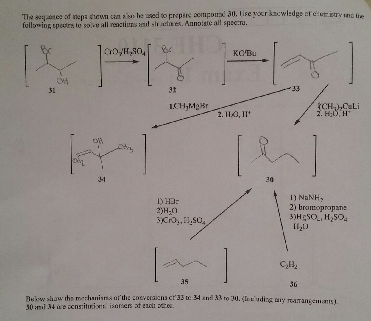 Solved Organic Chemistry 2: Need help with mechanisms I | Chegg.com