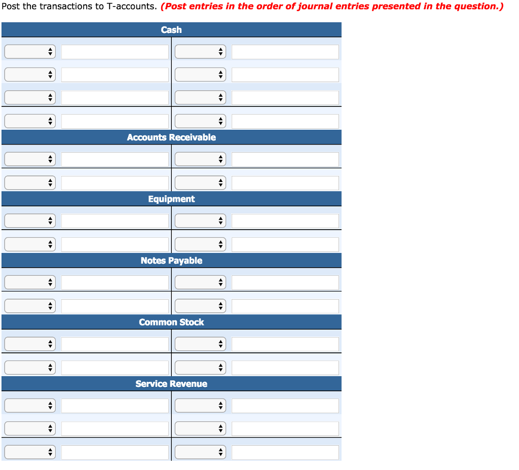 Solved Exercise 3-16 Selected transactions from the journal | Chegg.com