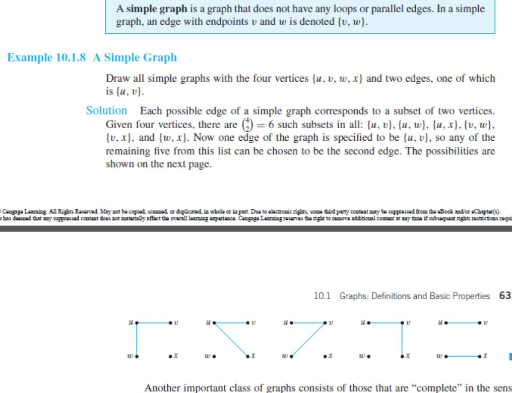 Simple Graph Comp Solved A simple graph is a graph that does not have any | Chegg.com