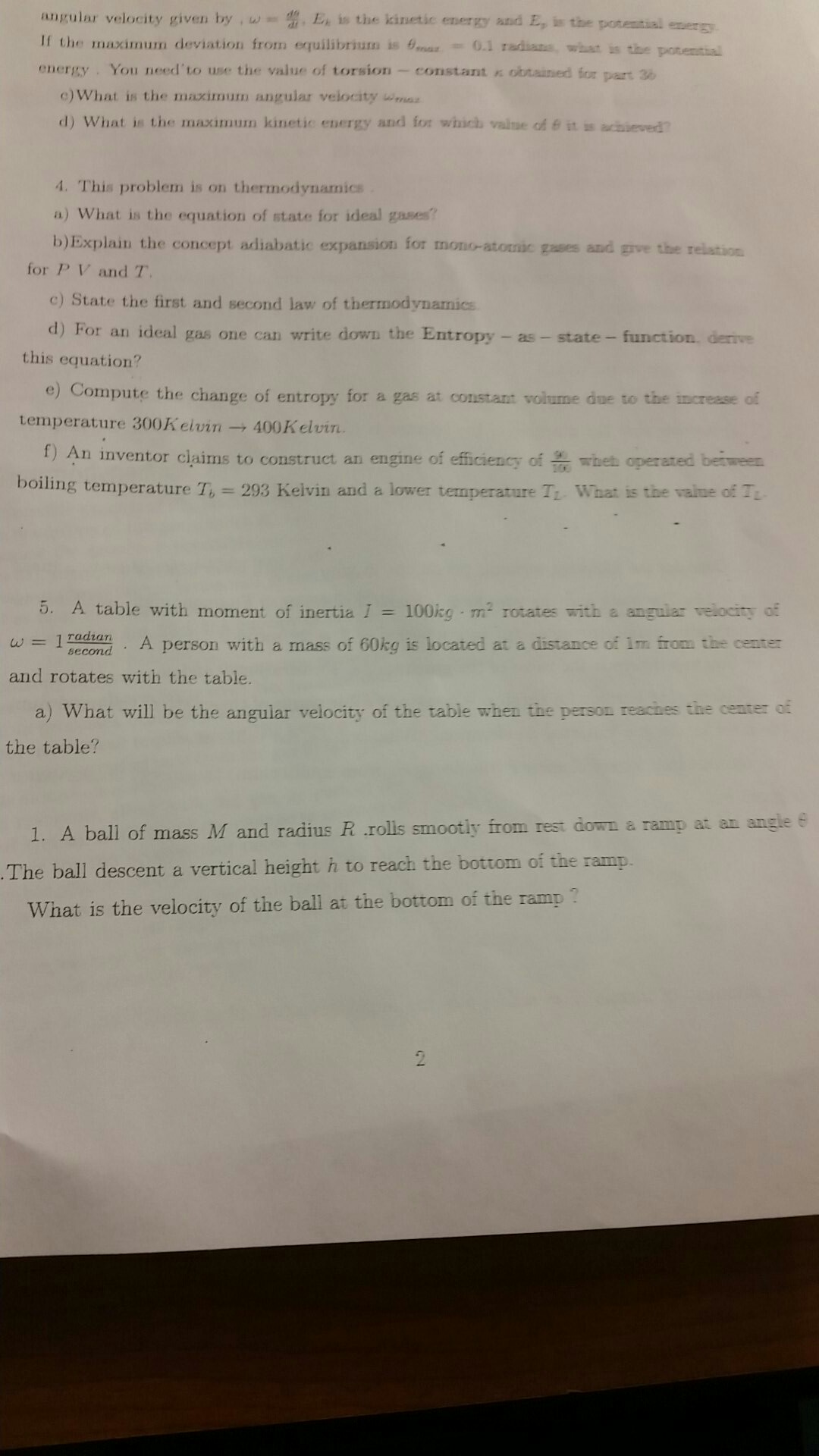 Solved This problem is on thermodynamics a) What is the | Chegg.com