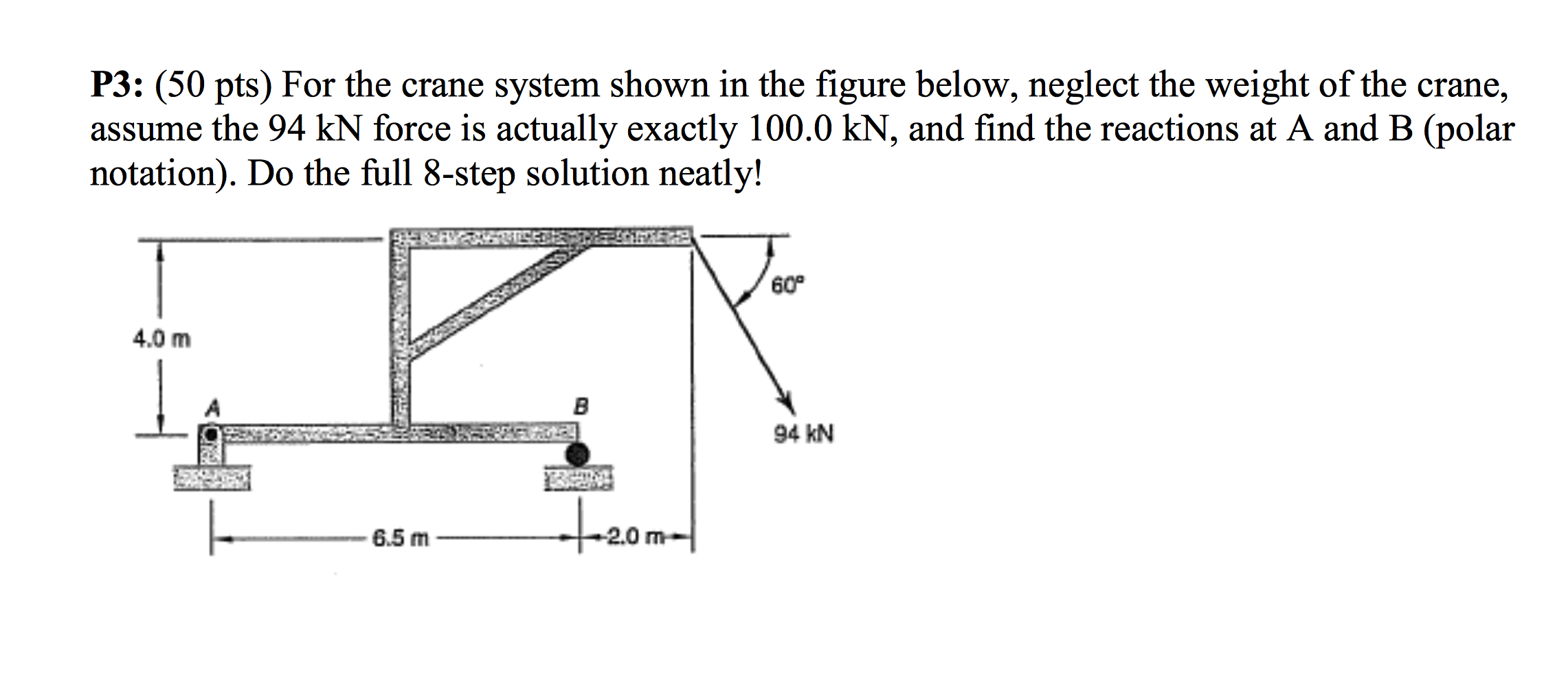 Solved For the crane system shown in the figure below, | Chegg.com