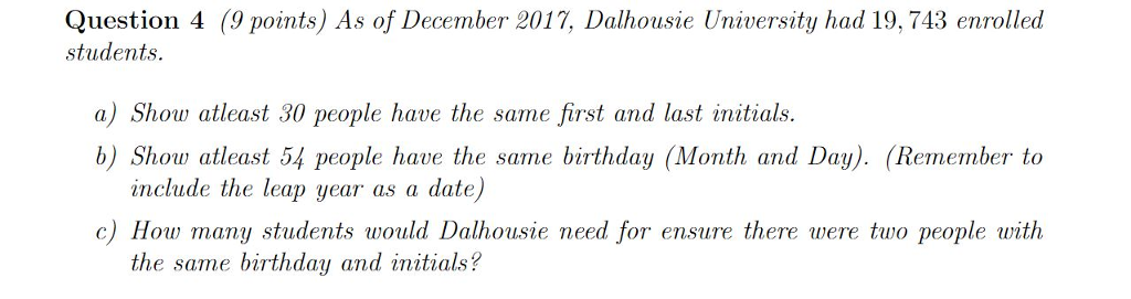 dalhousie assignment calculator