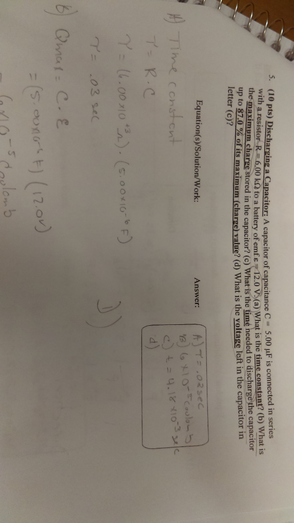 Solved i am having trouble with the last question. d) what | Chegg.com