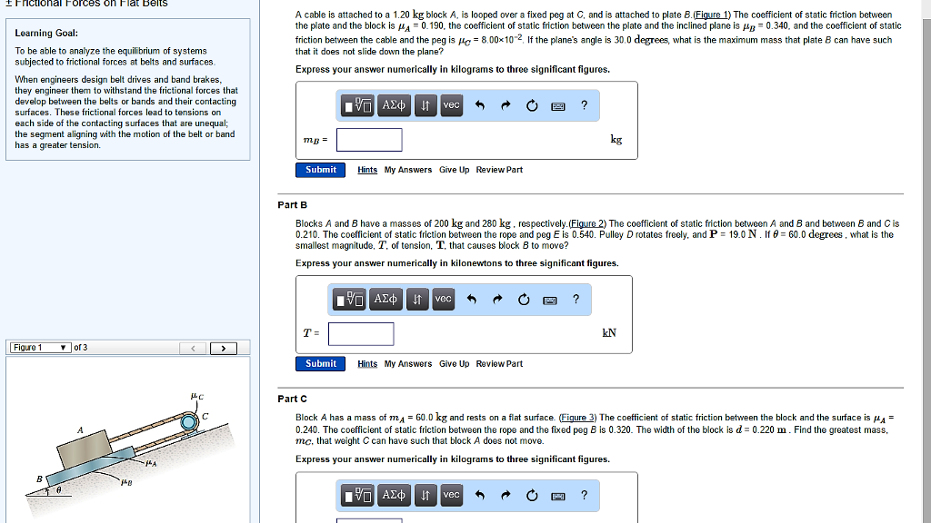 Solved Fnctional Forces on Flat belts Learning Goal: To be | Chegg.com