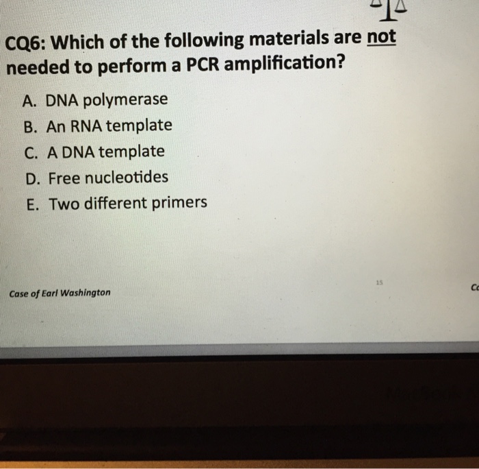 Solved Which of the following materials are not needed to