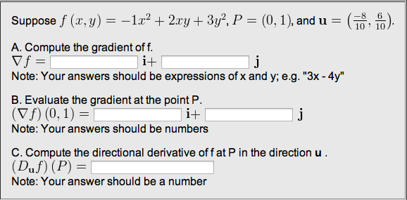 Solved Suppose F X Y 1x2 2xy 3y2 P 0 1 And